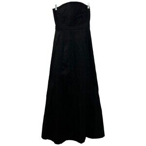 Formal Black Strapless Maxi Dress Merona  Target Brand Dress Size 4‎